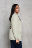 Utility Jacket with Floral Embroidered Back Peace