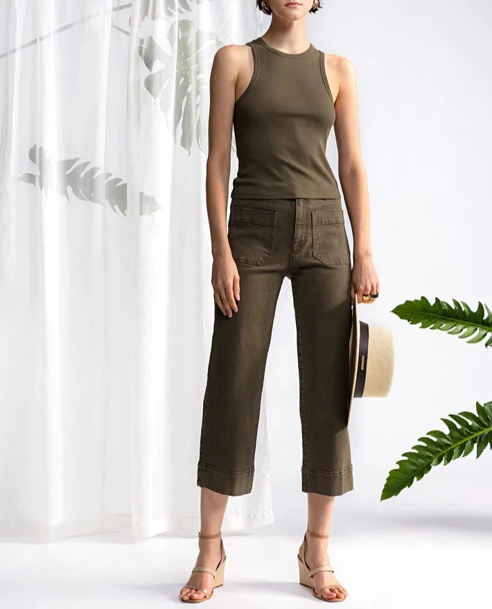 The Marine Standard Rise Crop Trouser Pant Fatigue