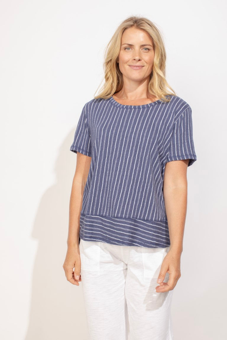 Short Sleeve Stripe Tee