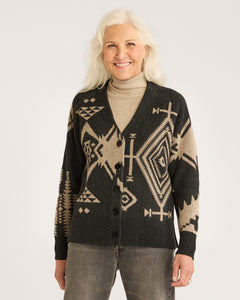 Pendleton Lambswool Mixed Graphic Cardigan