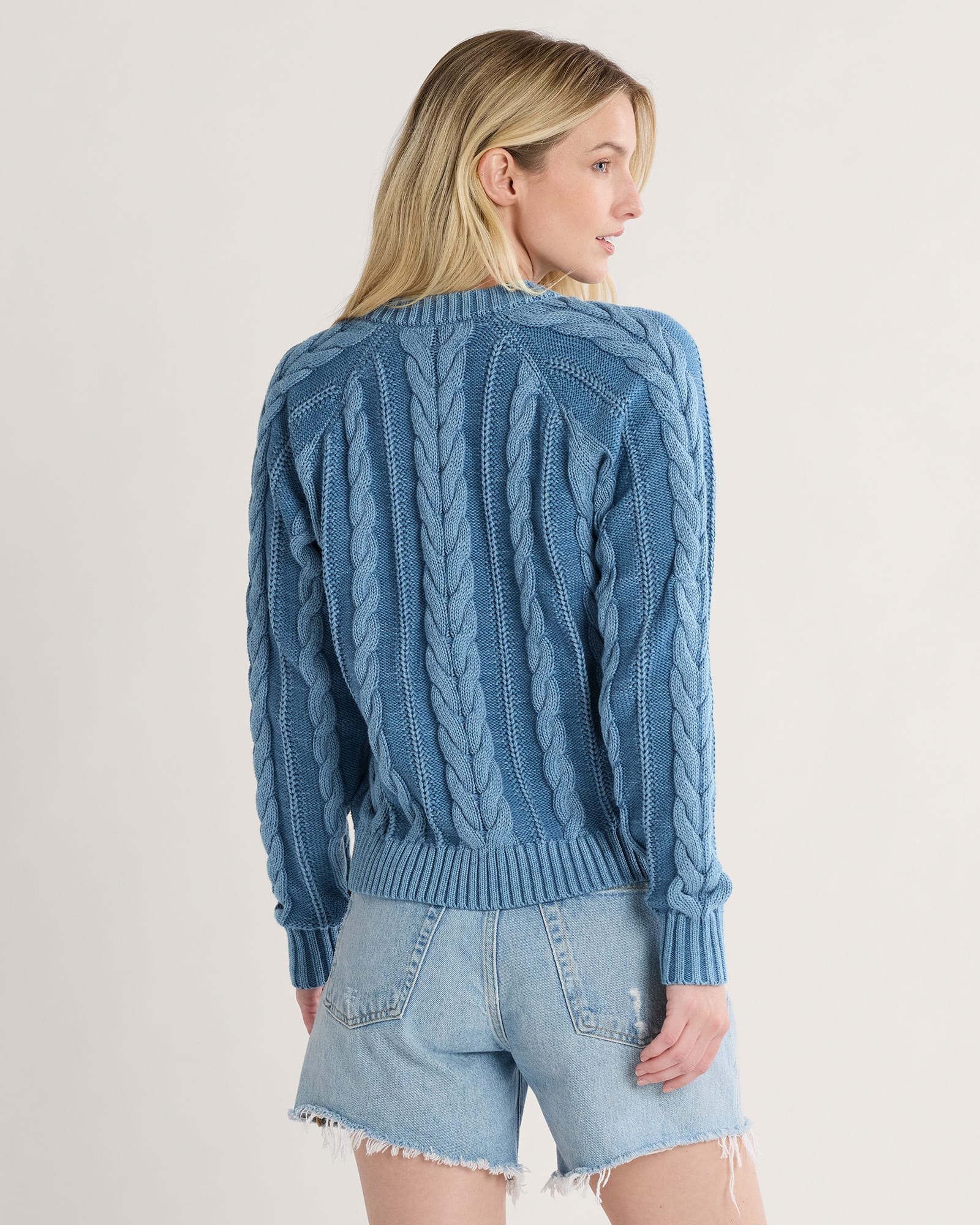 Cotton Cable Cardigan