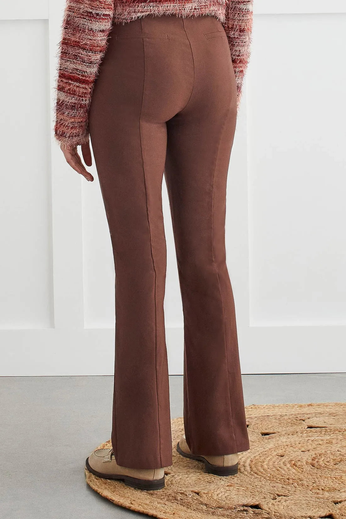 Flatten It Pull On 32" Bootcut Pants | Chocolate