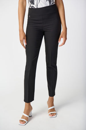 Lux Twill Slim-Fit Pull-On Pants | Black