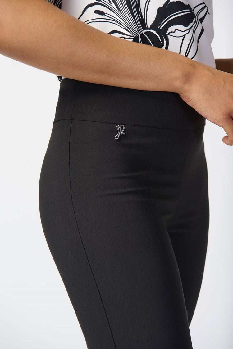 Lux Twill Slim-Fit Pull-On Pants | Black
