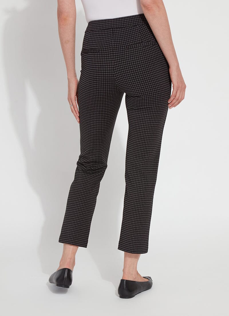 Patterned Wisteria Ankle Pant | BLACK CRISS-CROSS