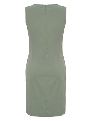 Sleeveless Drawstring Dress