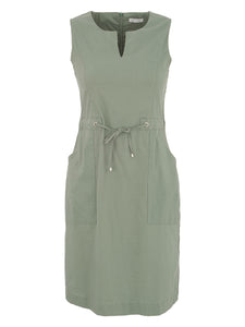 Sleeveless Drawstring Dress