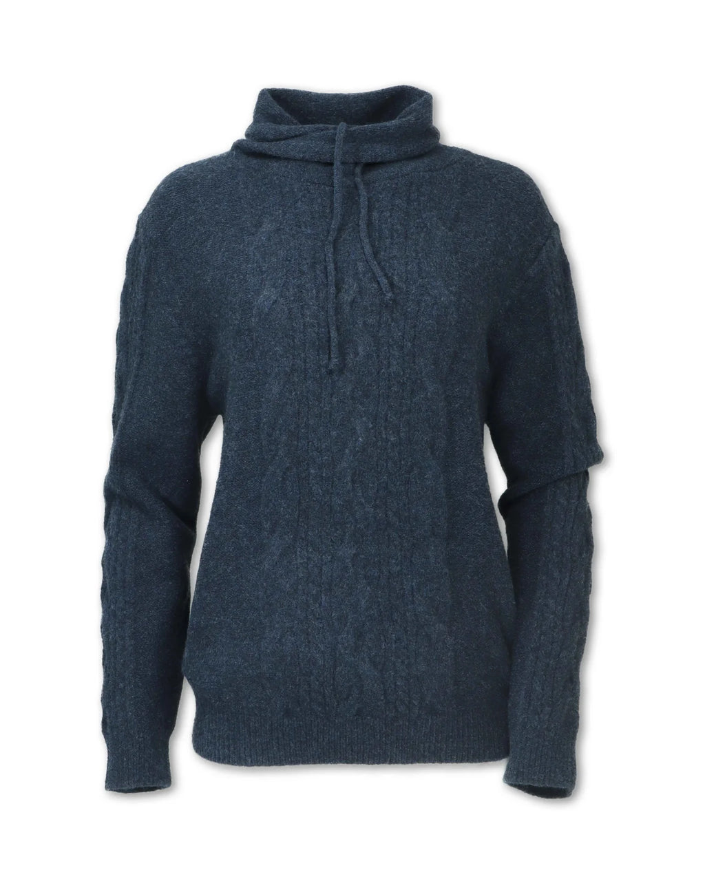 Wool Blend Cowlneck Sweater