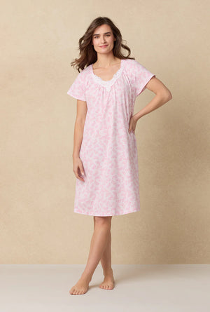 Pink Butterfly Cotton Waltz Nightgown
