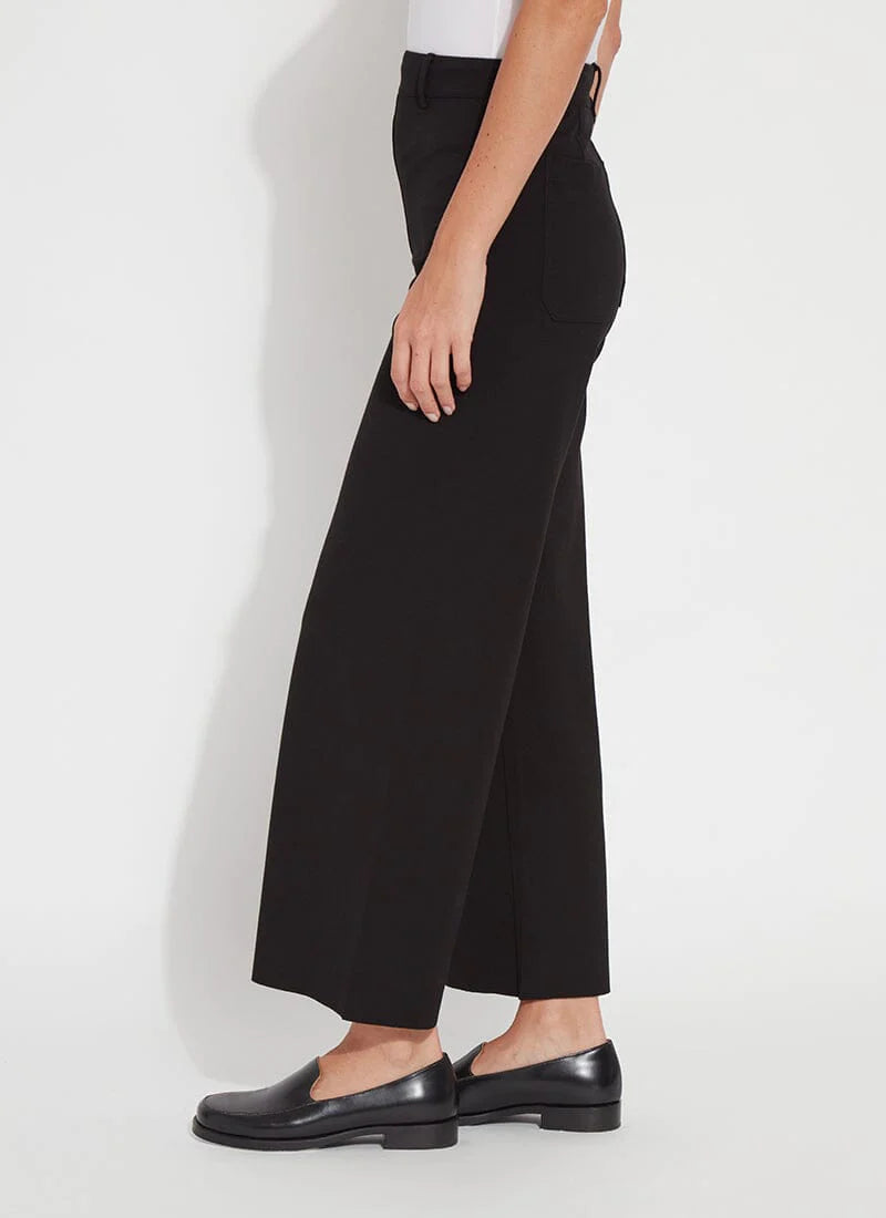 Erin Wide Leg Ponte (28" Inseam) | Black 