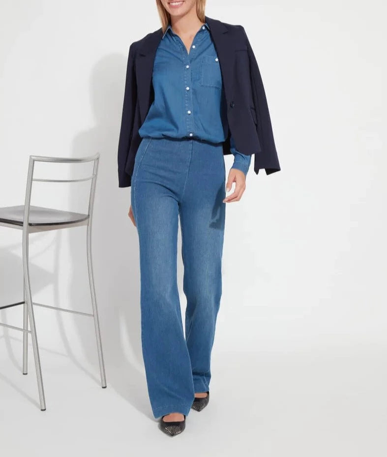 Denim Trouser | Mid Wash