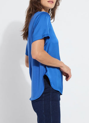 Sonja V Neck Mix Media Top