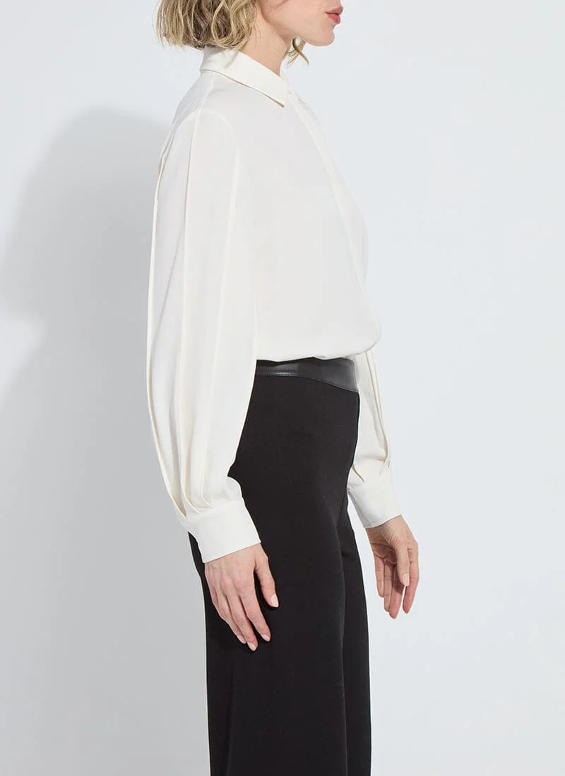 Ivette Pleated Balloon Sleeve Blouse