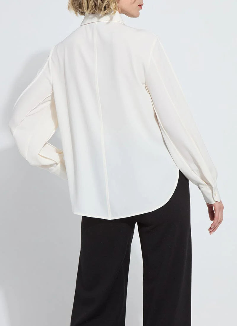 Ivette Pleated Balloon Sleeve Blouse