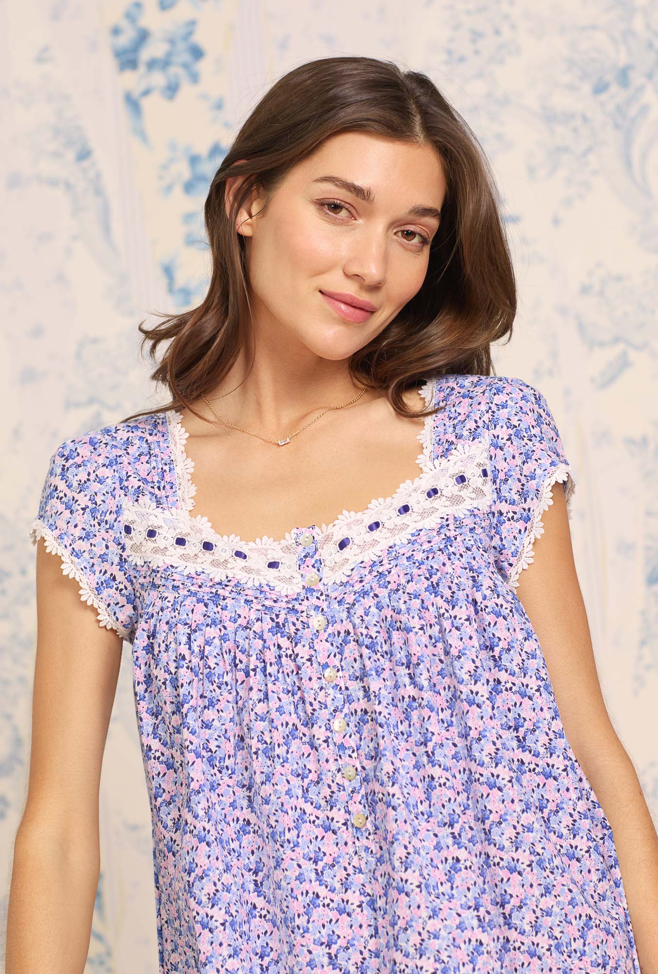 Joyful Garden Waltz Cotton Nightgown