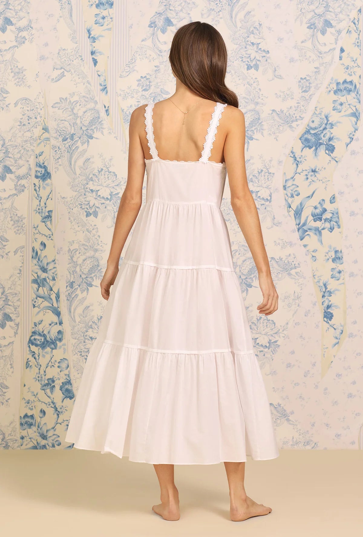 The "Monica" Classic White Cotton Nightgown | White