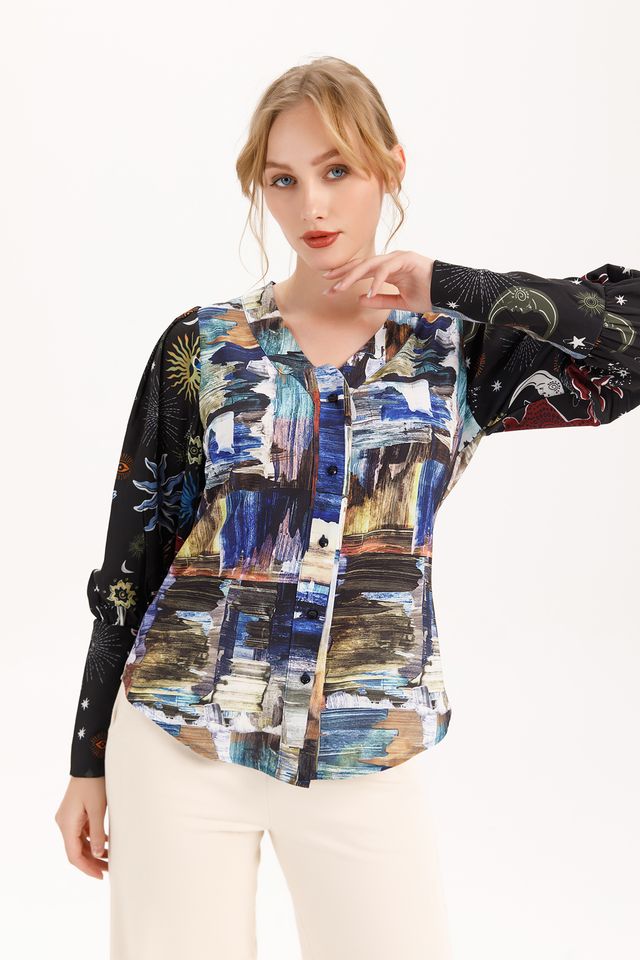 Poet Sleeve Cadaques Blouse