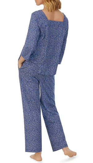 Midnight Blooms Long Pajama Set