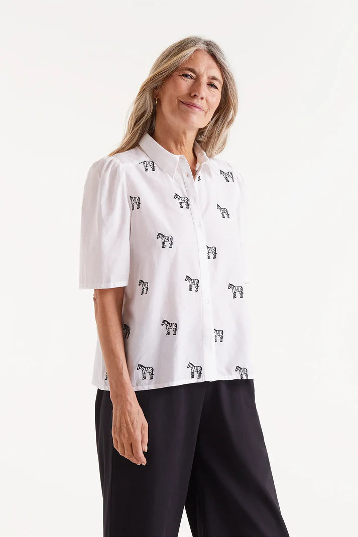 Safari Print Short Sleeve Shirt
