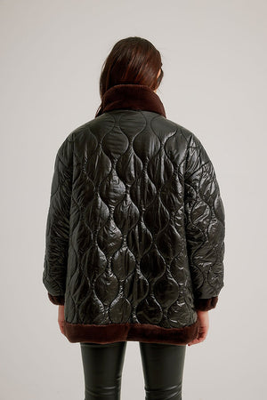 Reversible Quilted Fleece Jacket