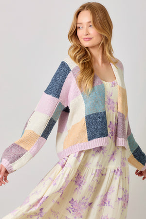 Color Mosaic Cardigan