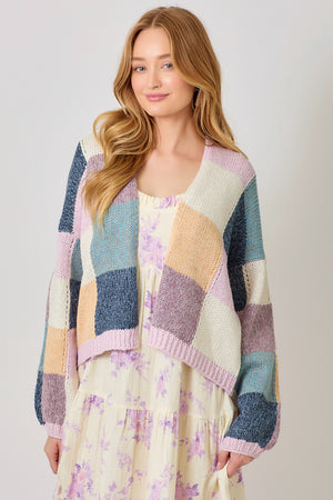 Color Mosaic Cardigan