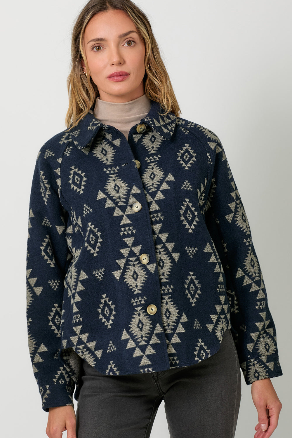 Aztec Button Down Shacket