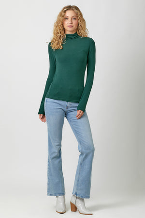 Knit Mock Neck Top