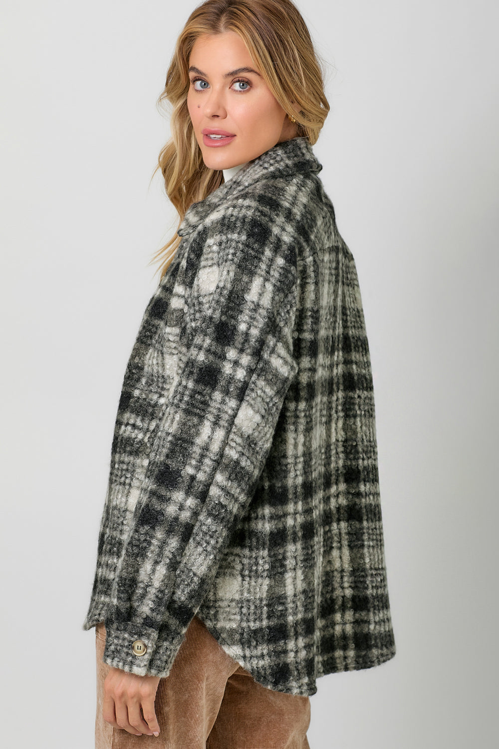 Plaid Button Down Shacket