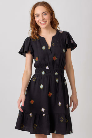 Embroidery Double Gauze Dress