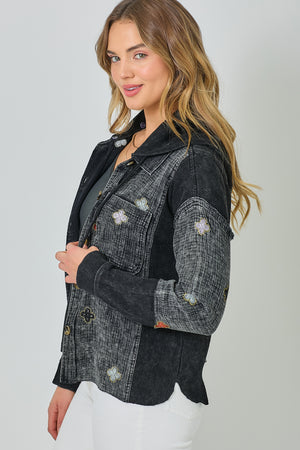 Thermal Contrast Hoodie Jacket