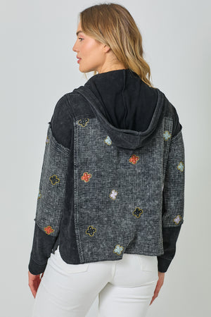 Thermal Contrast Hoodie Jacket
