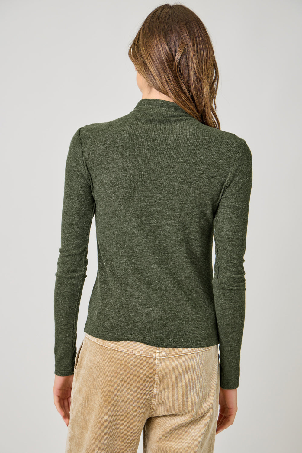 Knit Mock Long Sleeve Top