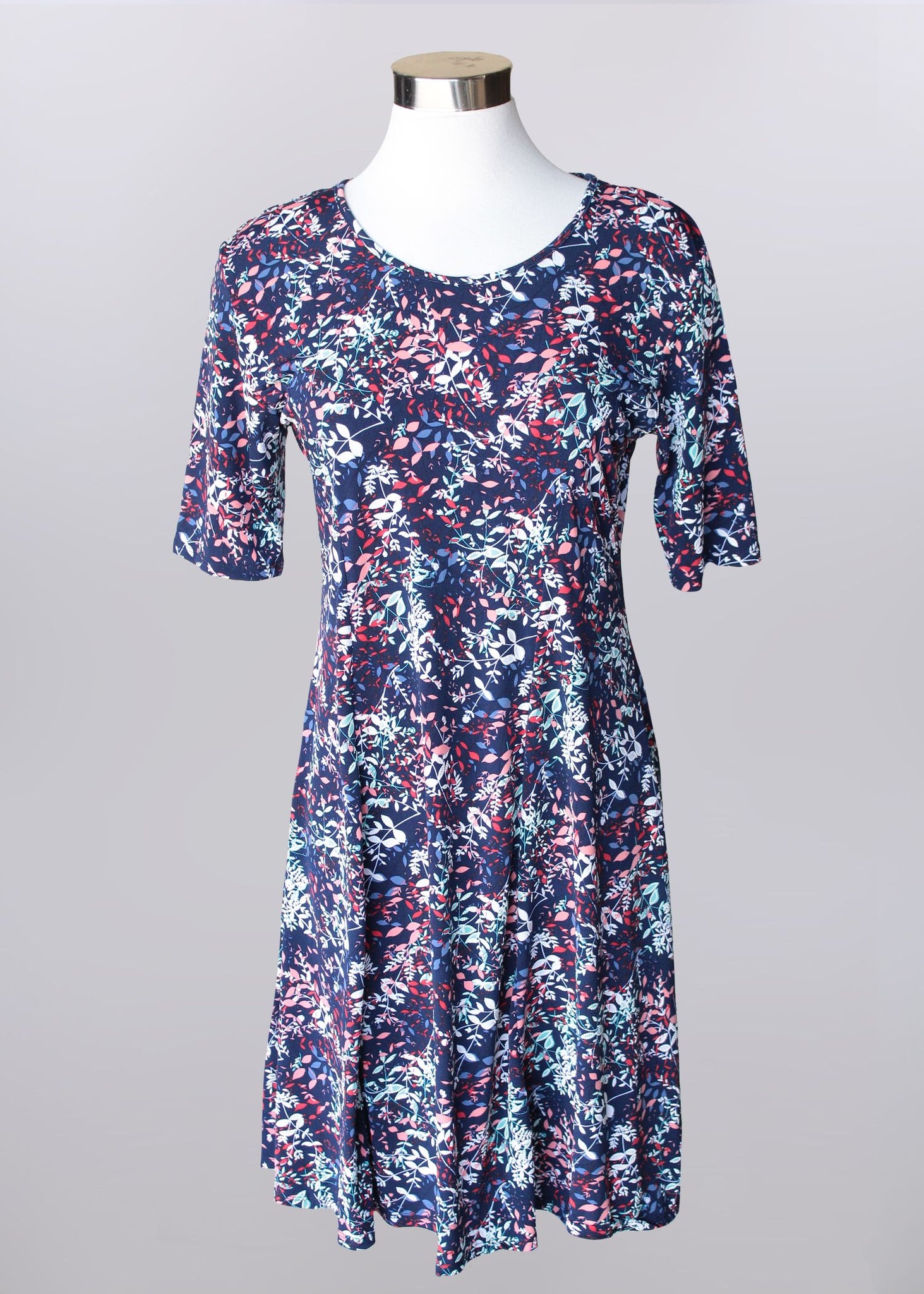 Elbow Sleeve Floral Dress