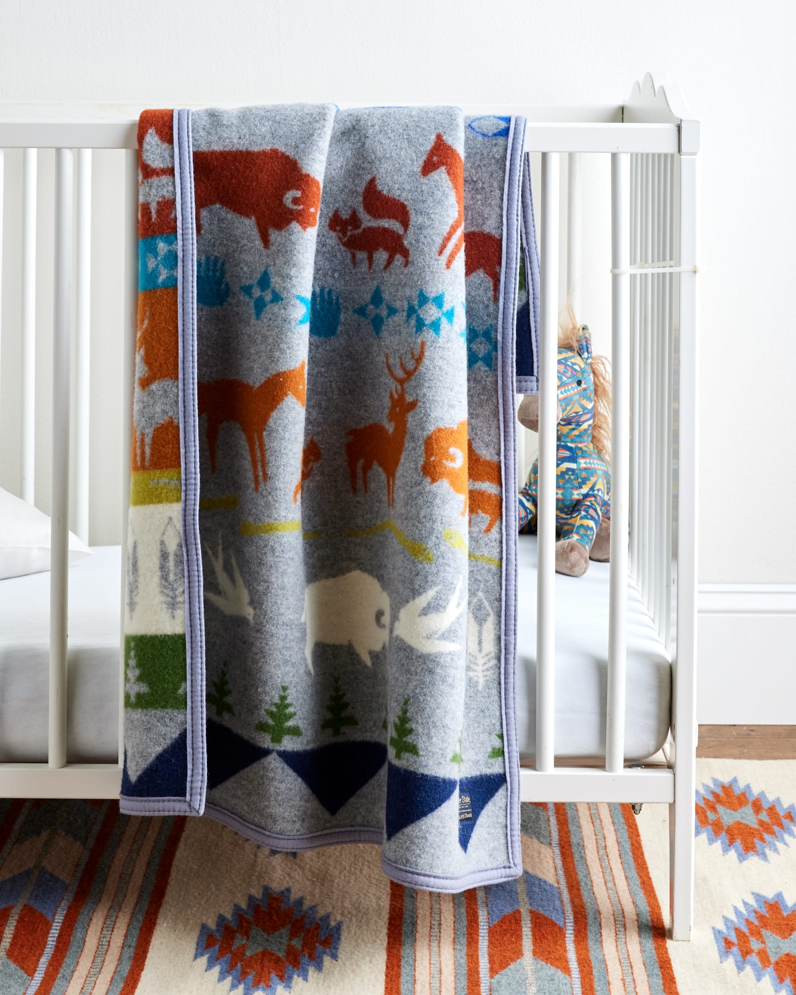 Shared Paths Crib Blanket