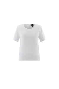 Short Sleeve Scoop Neck Knit Tee