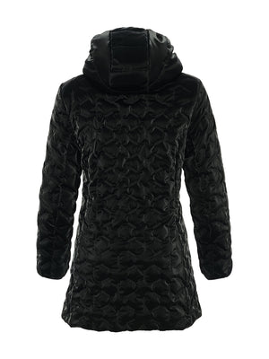 Hooded Shiny Puffer Coat