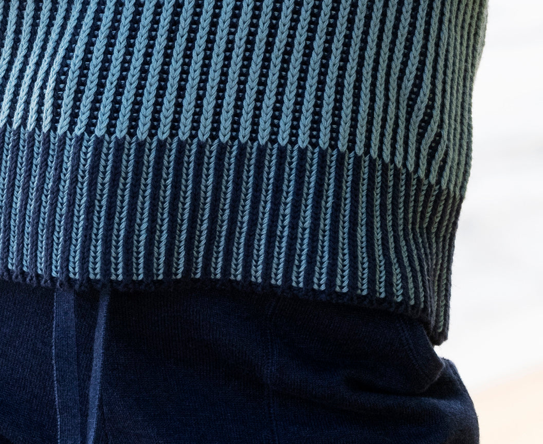 Removable Cowl Rib Sweater