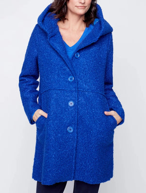 Don't Over Think Hooded Trench | Blue