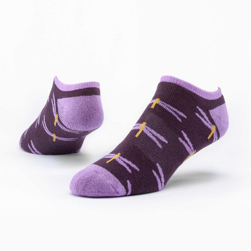 Footie Socks | Purple Dragonfly