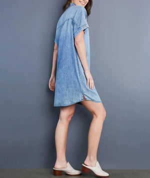 Sally Pop-over Dress | Denim