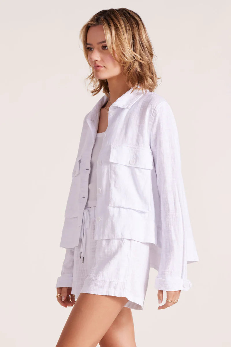 Cotton Swing Jacket With Pockets