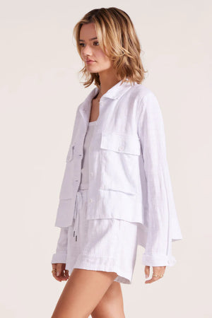 Cotton Swing Jacket With Pockets