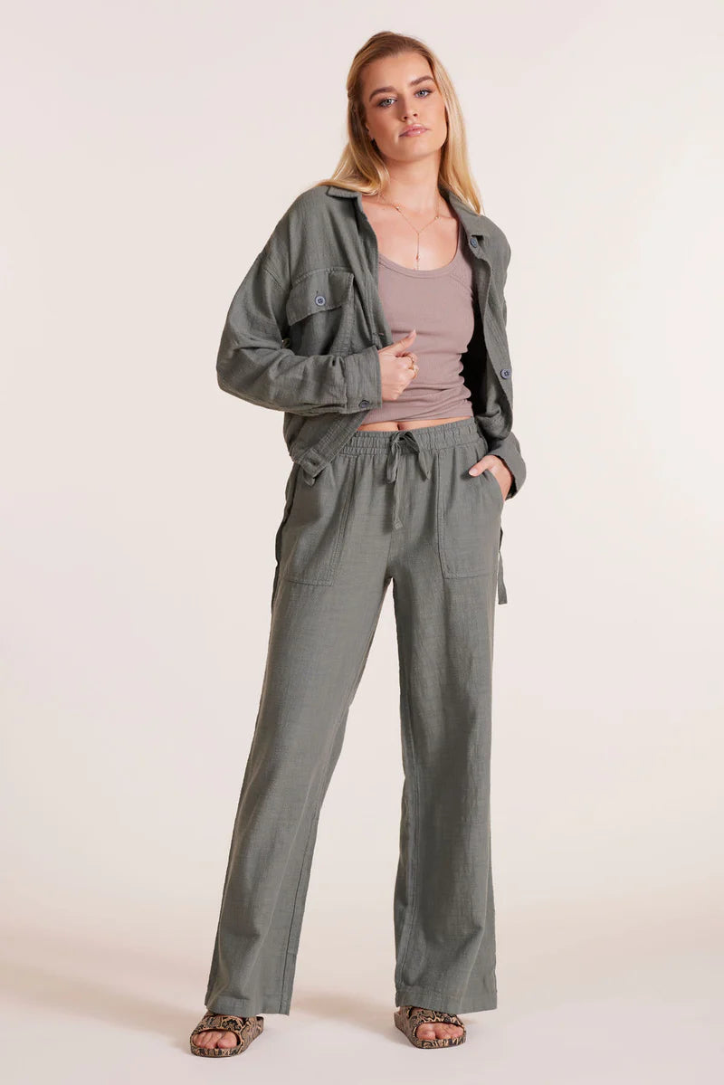 Wide Leg Tie Waist Pant