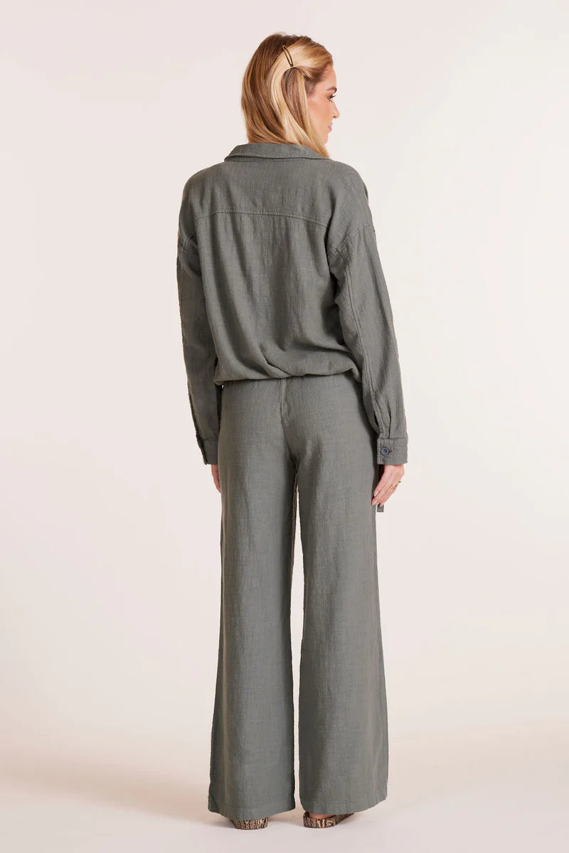 Wide Leg Tie Waist Pant