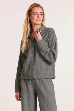 Crop Jacket With Pockets