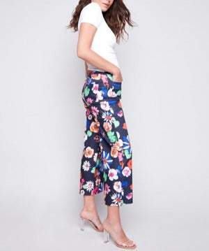 Printed Wide Leg Pant | Gardenia