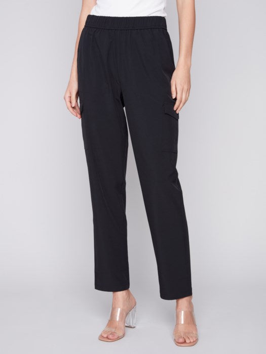 Techno Cargo Pants | Black