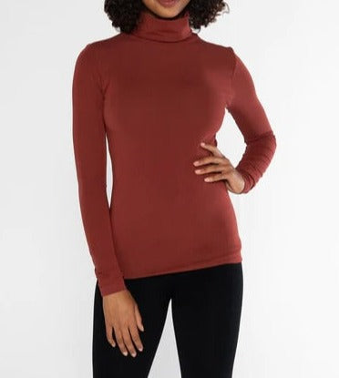 Bamboo Turtle-Neck | Brandy