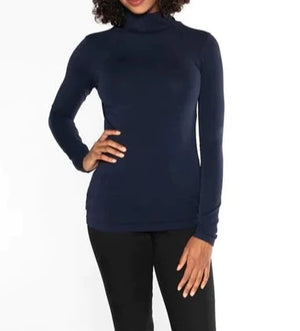 Bamboo Turtle-Neck | Navy